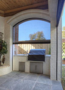 Huntington Beach interior retractable electric screen