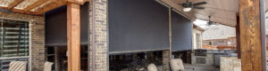 Los Angeles motorized retractable shade outdoor patio