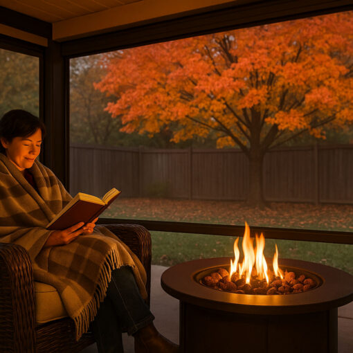 Nashville cozy outdoor patio-retractable screens